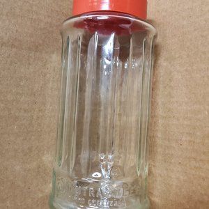 Vintage NutraSweet Brand Sweetener Ribbed Jar With Lid